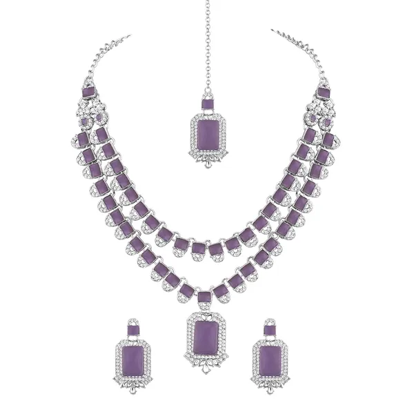 Atasi_International_Double_Layer_Traditional_Stylish_Necklace_Set_With_Earrings_And_Maangtikka_For_Women_Girls_Jewellery_For_Party_Wedding_And_Festive_Occasions_Ideal_For_Gifting