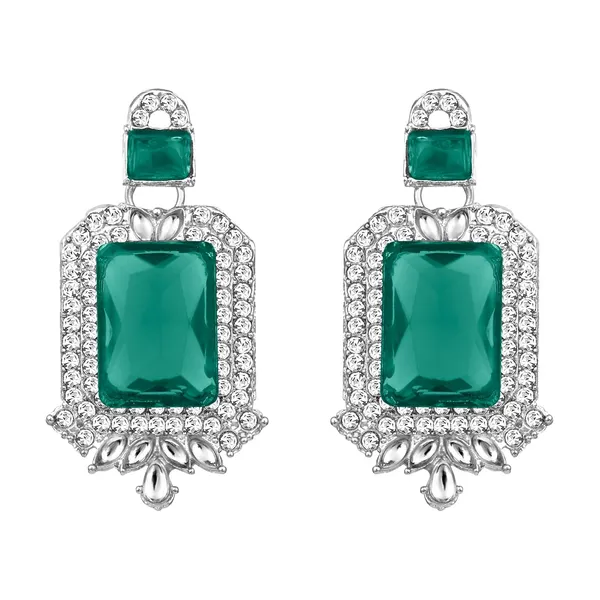 Atasi_International_Double_Layer_Silver_Rhodium_Plated_Green_Emerald_Crystals_Traditional_Kundan_Stylish_Necklace_Set_Jewellery_Set_With_Earrings_Maangtikka_5941rdg