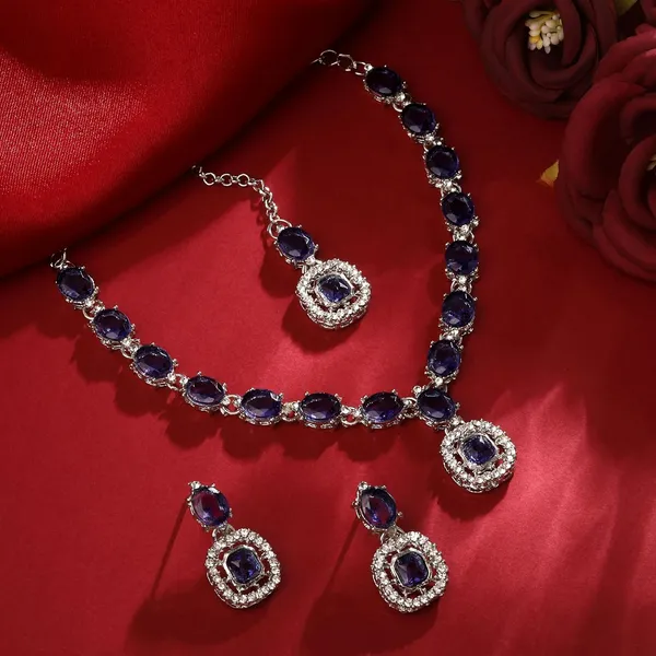 Atasi_International_Stylish_Crystal_Jewelry_Set_For_Women_Diamond_Look_Crystals_Earrings_Maangtikka_Wedding_Festive_Jewelry_Set