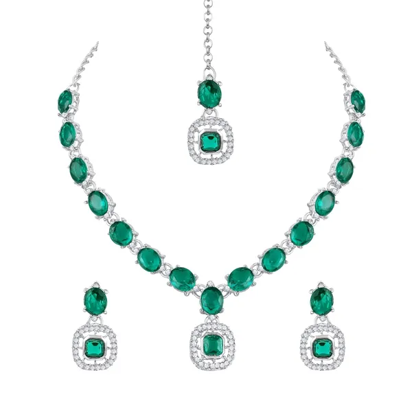 Atasi_International_Stylish_Crystal_Jewelry_Set_For_Women_Diamond_Look_Crystals_Earrings_Maangtikka_Wedding_Festive_Jewelry_Set
