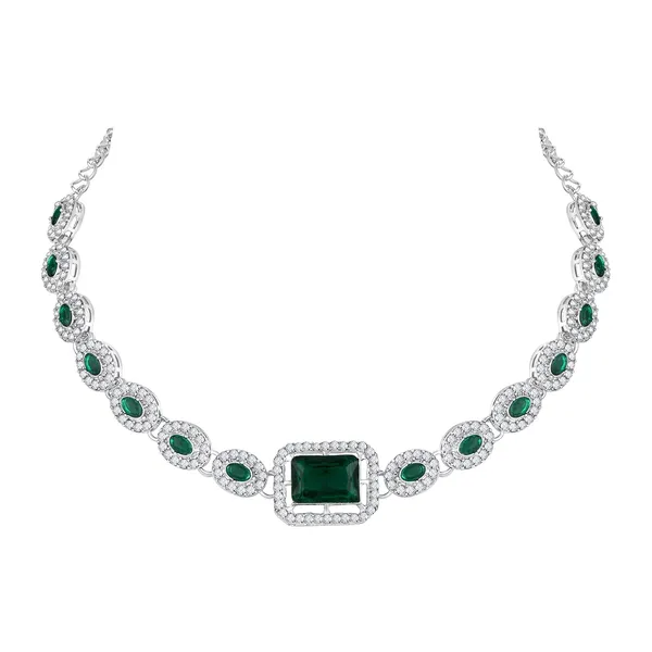 Atasi_International_American_Diamond_Kundan_Style_Silver_Plated_Emerald_Green_Crystals_Necklace_With_Earrings_And_Maang_Tika_Jewellery_Set_For_Women_Suited_For_Party_Wedding_Engagement_Rdg6225