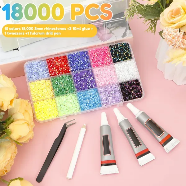 Resin_Jelly_Rhinestones_For_Bedazzling_15_Colors_3mm_Flatback_Gems_With_B_7000_Glue_And_Tweezers_Assorted_Multicolour_Crystals_For_Clothing_Shoes_Crafts