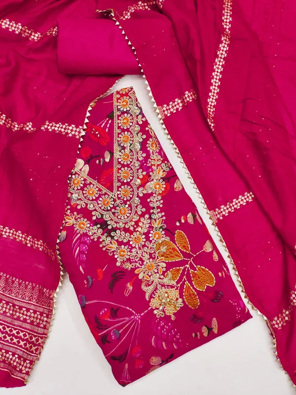 Unstitched_PV_Chanderi_Sequence_Dress_Material_For_Her_With_4.10_Meter_Top_And_Bottom_With_1.50_Meter_Inner_And_2.10_Meter_Dupatta