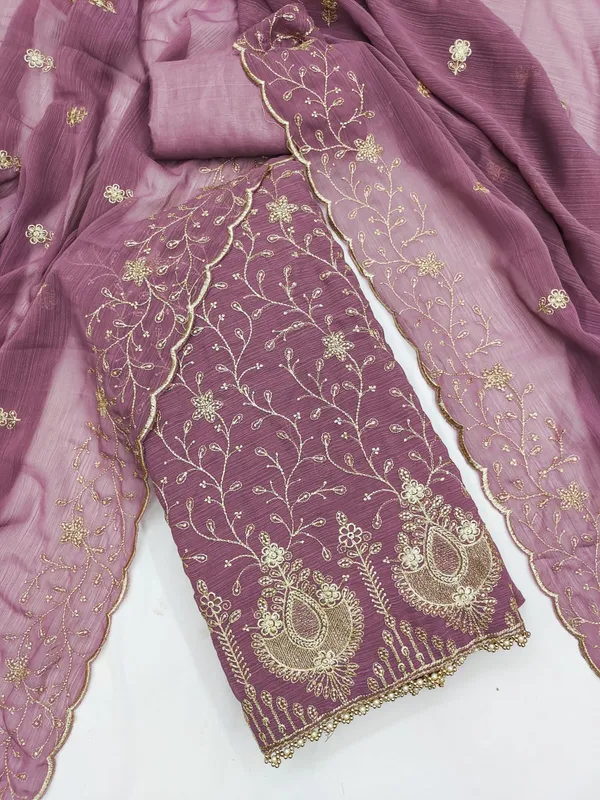Unstitched_Zamato_Zari_Work_And_Jhalar_Lace_Dress_Material_For_Her_With_4.10_Meter_Top_And_Bottom_With_1.50_Meter_Inner_And_2.10_Meter_Dupatta