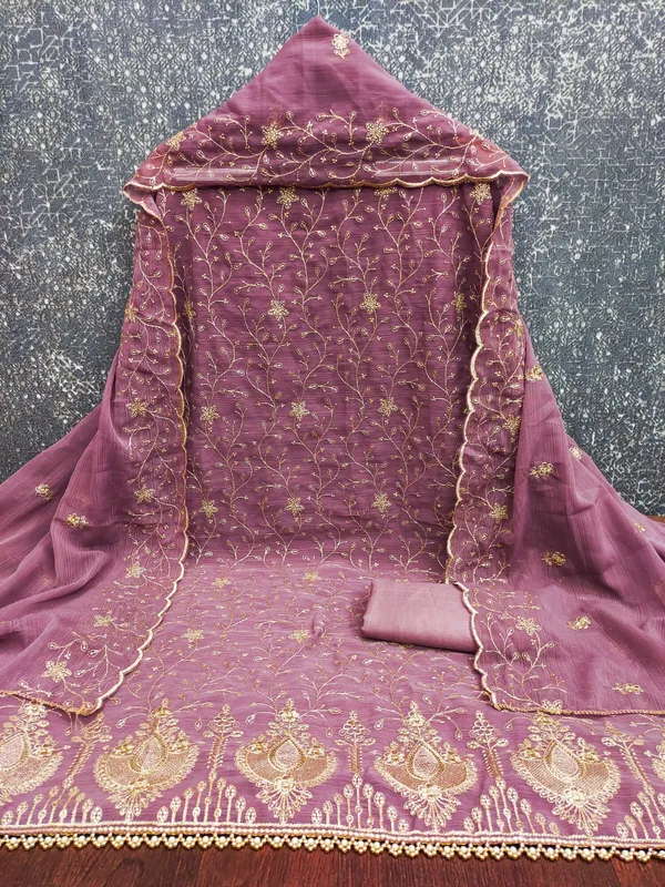 Unstitched_Zamato_Zari_Work_And_Jhalar_Lace_Dress_Material_For_Her_With_4.10_Meter_Top_And_Bottom_With_1.50_Meter_Inner_And_2.10_Meter_Dupatta