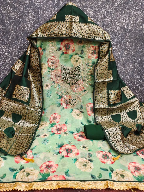 Exclusive_Dress_Material_Suit_For_Women_Pure_Chanderi_Print_With_Coding_Work