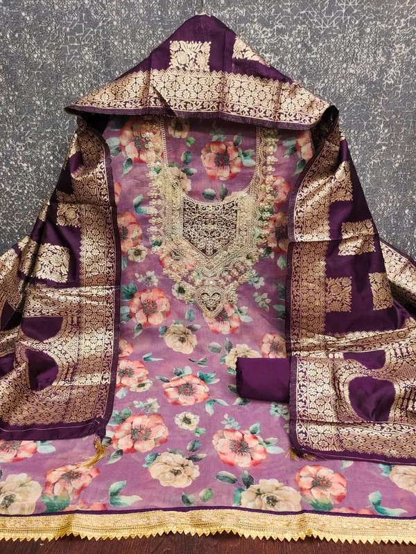 Exclusive_Dress_Material_Suit_For_Women_Pure_Chanderi_Print_With_Coding_Work