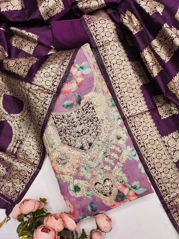 Exclusive_Dress_Material_Suit_For_Women_Pure_Chanderi_Print_With_Coding_Work