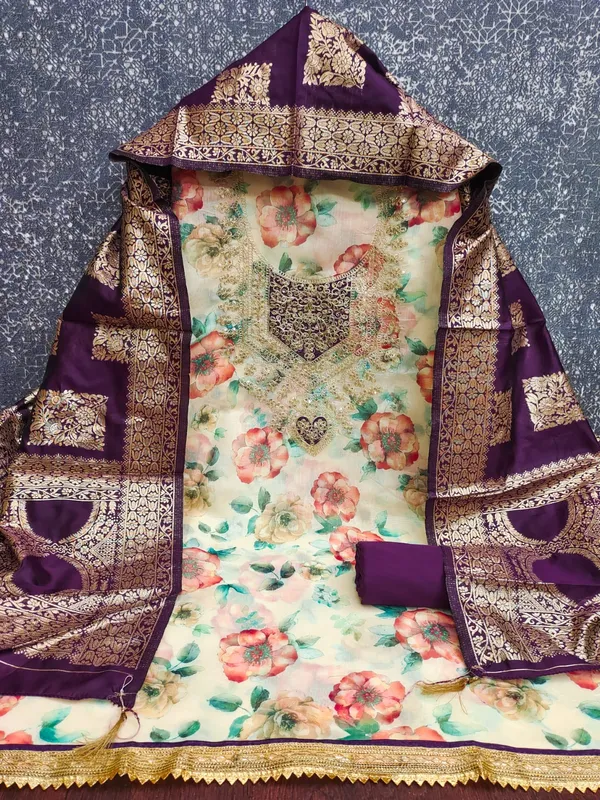 Exclusive_Dress_Material_Suit_For_Women_Pure_Chanderi_Print_With_Coding_Work