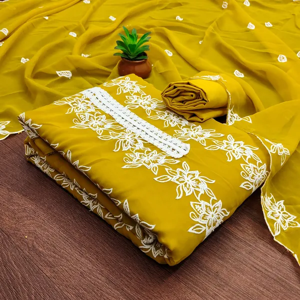 Unstitched_Georgette_Embroidery_Work_Dress_Material_For_Her_With_4.10_Meter_Top_And_Bottom_With_1.50_Meter_Inner_And_2.10_Meter_Dupatta