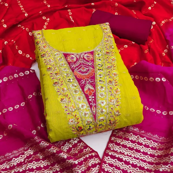 Unstitched_Modal_Chanderi_Buti_With_Coding_Work_Dress_Material_For_Her_With_4_Meter_Top_And_Bottom_And_2_Meter_Dupatta