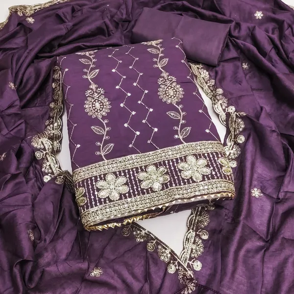 Exclusive_Dress_Material_Suit_For_Women_Pure_Roman_Silk_With_Hand_Work
