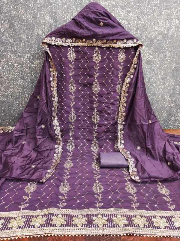 Exclusive_Dress_Material_Suit_For_Women_Pure_Roman_Silk_With_Hand_Work