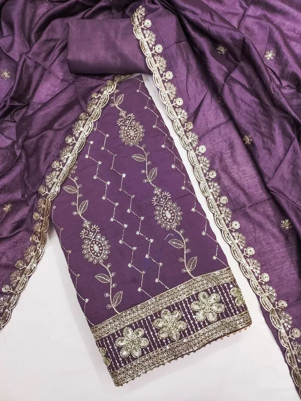 Exclusive_Dress_Material_Suit_For_Women_Pure_Roman_Silk_With_Hand_Work