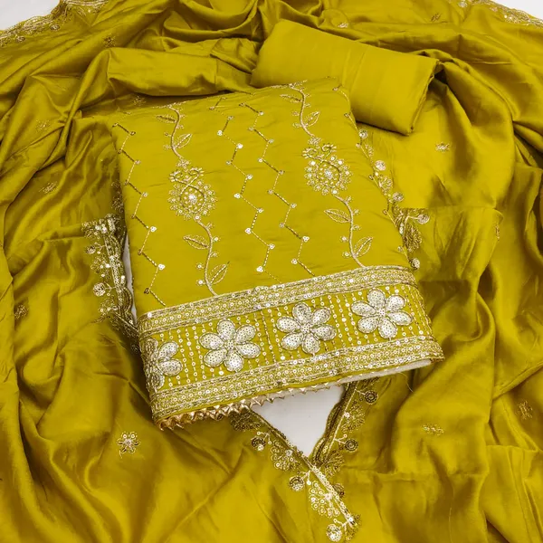 Exclusive_Dress_Material_Suit_For_Women_Pure_Roman_Silk_With_Hand_Work