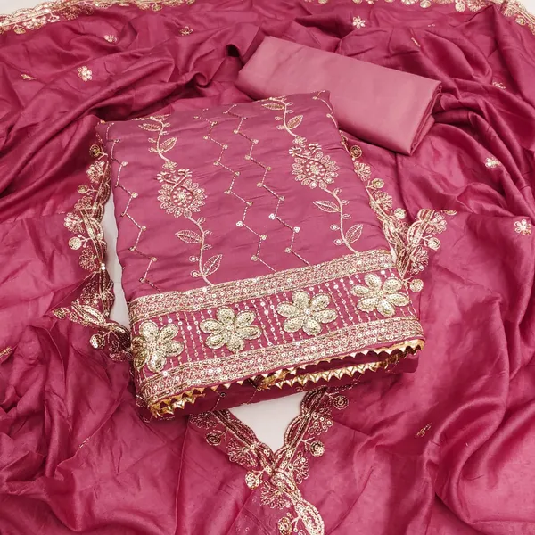 Exclusive_Dress_Material_Suit_For_Women_Pure_Roman_Silk_With_Hand_Work