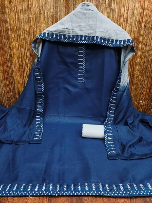 Exclusive_Dress_Material_Suit_For_Women_Slub_Cotton_Tie_Work