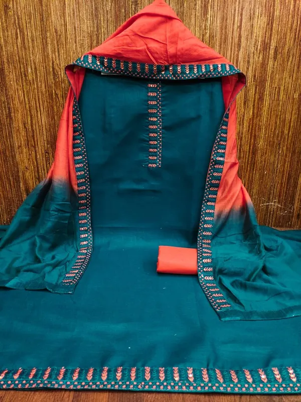 Exclusive_Dress_Material_Suit_For_Women_Slub_Cotton_Tie_Work
