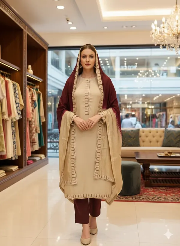 Exclusive_Dress_Material_Suit_For_Women_Slub_Cotton_Tie_Work