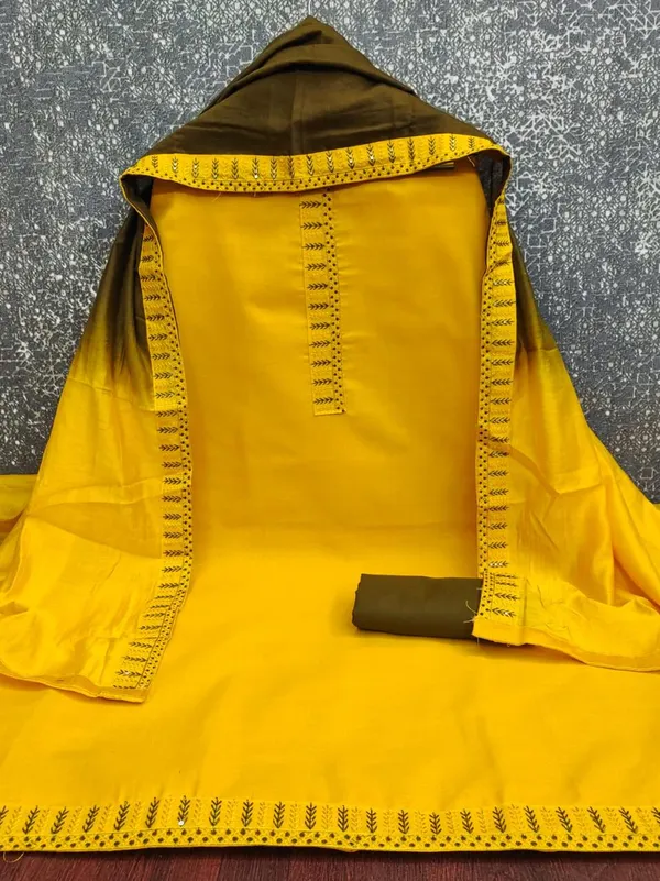 Exclusive_Dress_Material_Suit_For_Women_Slub_Cotton_Tie_Work