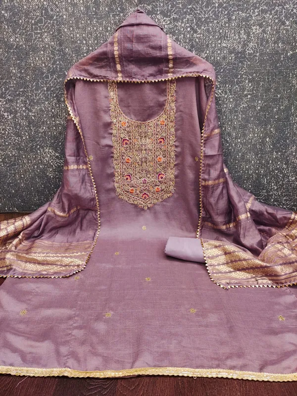 Exclusive_Dress_Material_Suit_For_Women_Pure_Vichitra_Silk_With_Coding_Work
