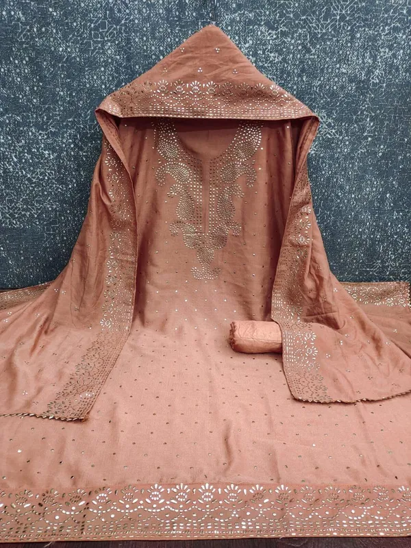Exclusive_Dress_Material_Suit_For_Women_Pure_Vichitra_Silk_With_Coding_Work