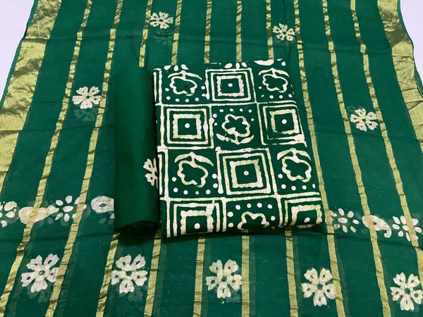 AWESOME_AND_BEAUTIFUL_UNSTITCHED_HEAVY_JAIPURI_SOFT_COTTON_HANDICRAFT_WAX_BATIK_DRESS_MATERIAL_SUIT