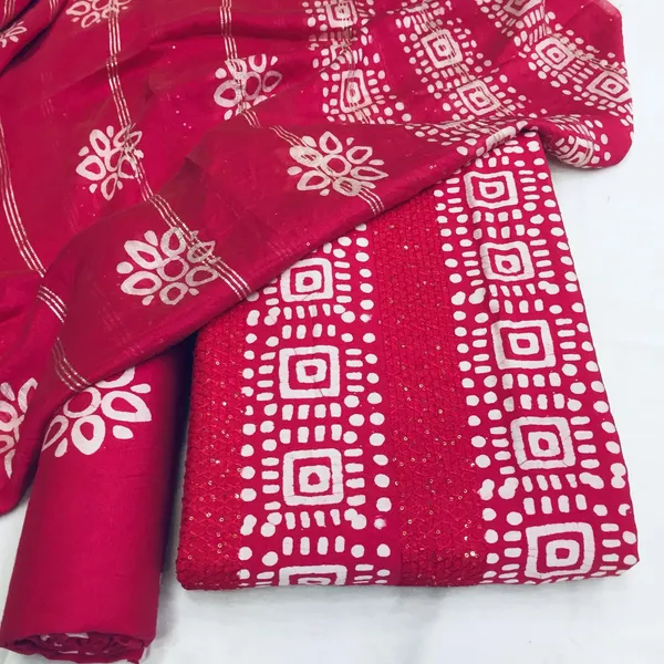 Unstitched_Maharani_Pure_Chanderi_Cotton_Dress_Material_For_Her_With_4.50_Meter_Top_And_Bottom_And_2_Meter_Dupatta