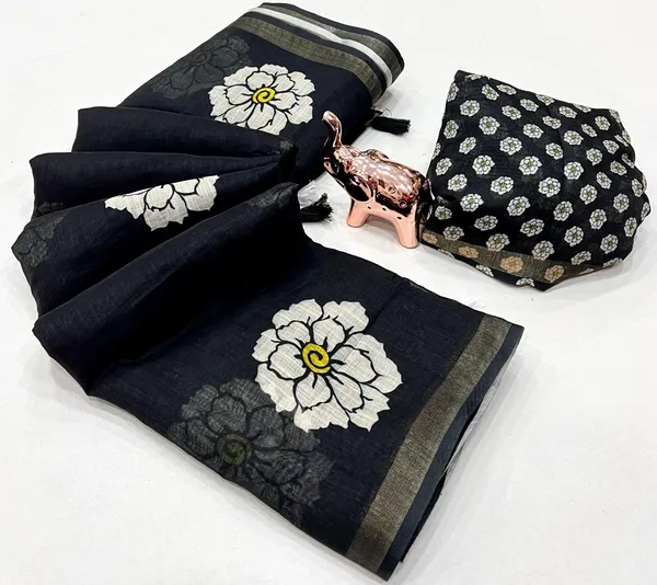 Kalamkari_Patola__Pure_Linen_Saree_And_Batin_Blouse_-_Gajari_Pink