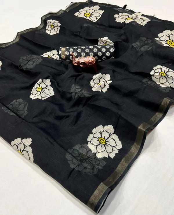 Kalamkari_Patola__Pure_Linen_Saree_And_Batin_Blouse_-_Gajari_Pink