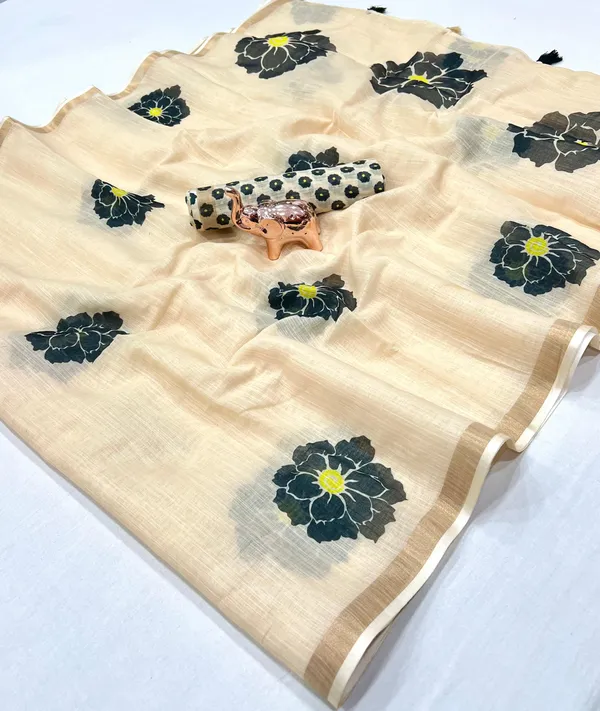 Kalamkari_Patola__Pure_Linen_Saree_And_Batin_Blouse_-_Gajari_Pink