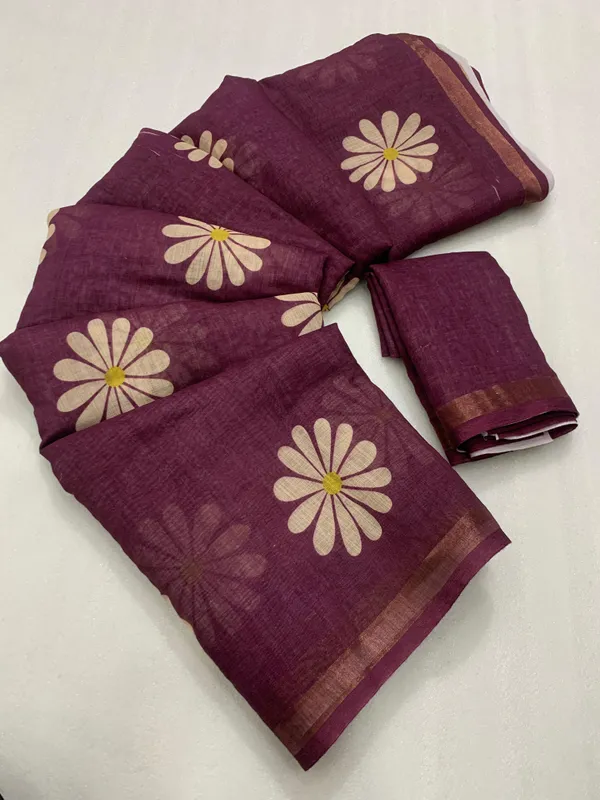 Kalamkari_Patola__Pure_Linen_Saree_And_Batin_Blouse_-_Gajari_Pink