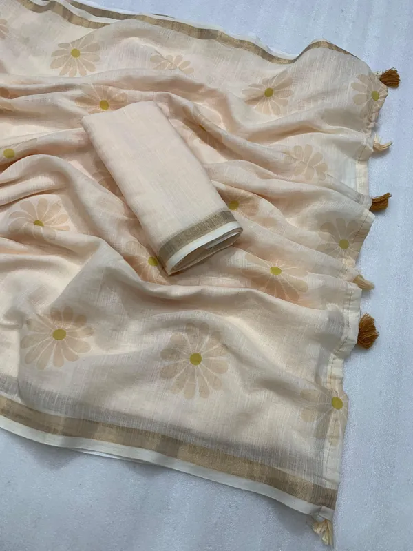 Kalamkari_Patola__Pure_Linen_Saree_And_Batin_Blouse_-_Gajari_Pink