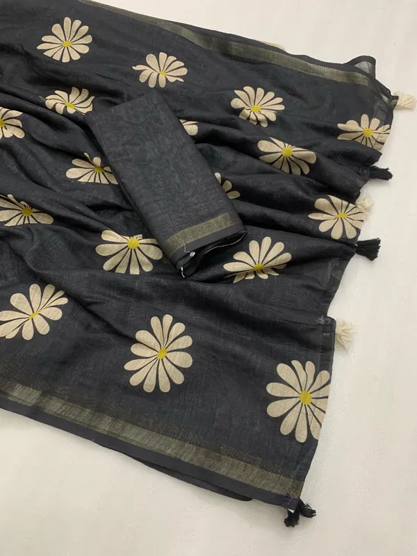 Kalamkari_Patola__Pure_Linen_Saree_And_Batin_Blouse_-_Gajari_Pink