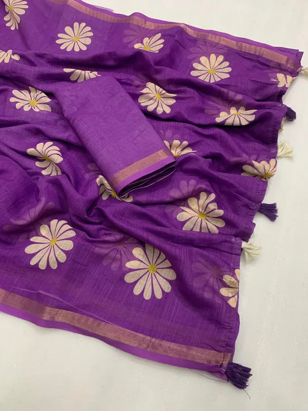 Kalamkari_Patola__Pure_Linen_Saree_And_Batin_Blouse_-_Gajari_Pink