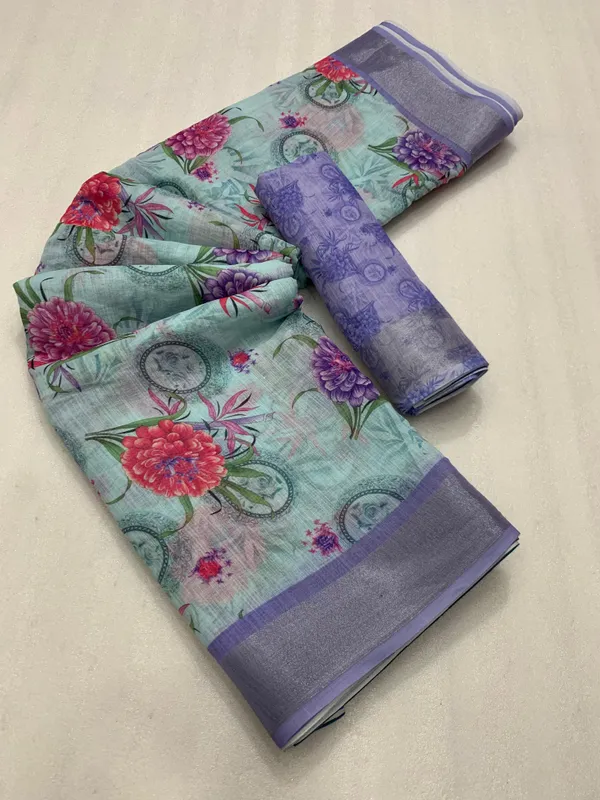 Kalamkari_Patola__Pure_Linen_Saree_And_Batin_Blouse_-_Gajari_Pink