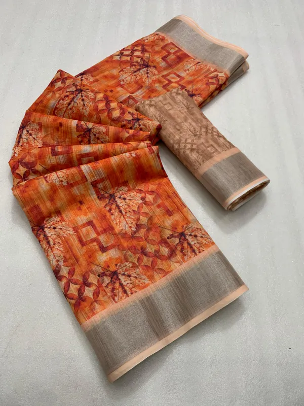 Kalamkari_Patola__Pure_Linen_Saree_And_Batin_Blouse_-_Gajari_Pink