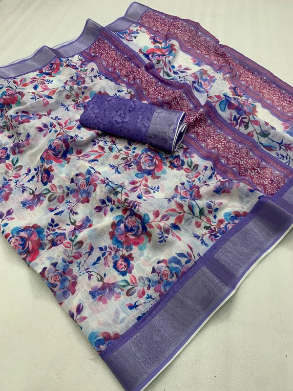 Kalamkari_Patola__Pure_Linen_Saree_And_Batin_Blouse_-_Gajari_Pink