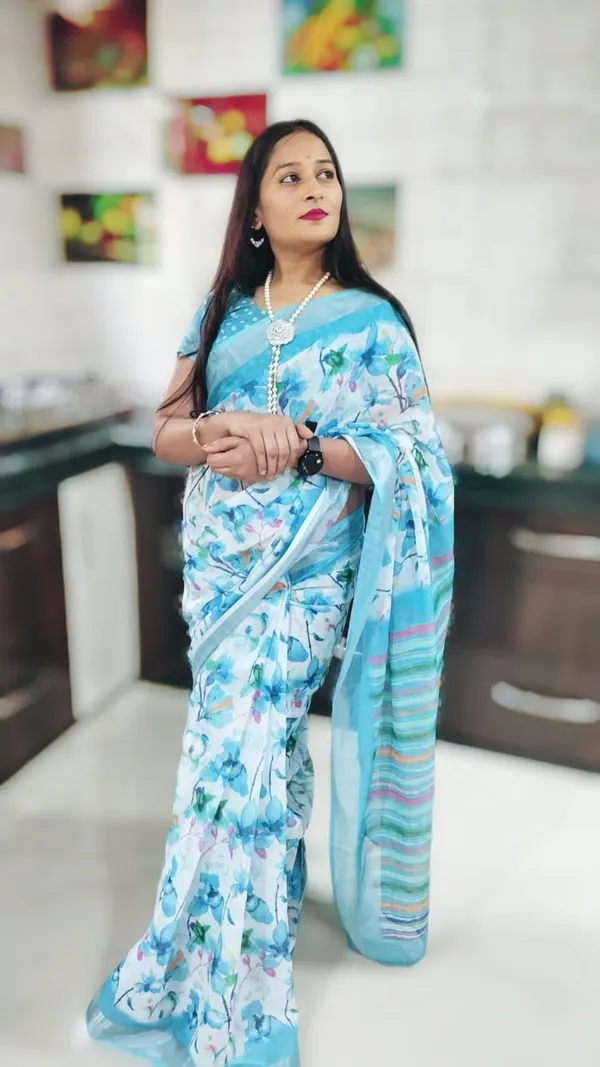 Kalamkari_Patola__Pure_Linen_Saree_And_Batin_Blouse_-_Gajari_Pink