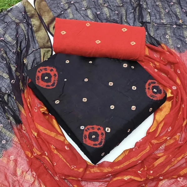 Unstitched_Suit_Dress_Material_|_Madhubala_Pure_Cotton_Hand_Bandhej_Bandhani_|_Premium_Unstitched_Suit_Material_For_Her_|_4.15_Meter_Top_&_Bottom_With_2_Meter_Dupatta