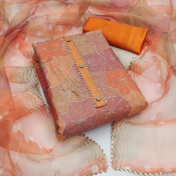 Unstitched_Organza_Silk_Work_With_Position_Print_Dress_Material_For_Her_With_4.10_Meter_Top_And_Bottom_With_1.50_Meter_Inner_And_2.10_Meter_Dupatta
