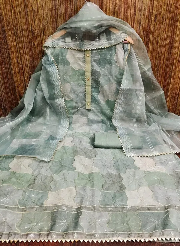 Unstitched_Organza_Silk_Work_With_Position_Print_Dress_Material_For_Her_With_4.10_Meter_Top_And_Bottom_With_1.50_Meter_Inner_And_2.10_Meter_Dupatta
