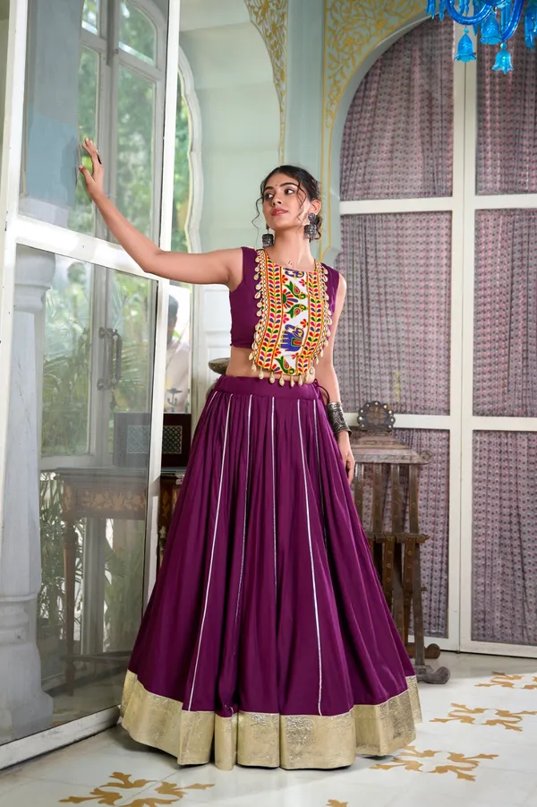 STITCHED_LEHENGA_AND_UNSTITCHED_BLOUSE_RAYON_HEAVY_LEHENGA_CHOLI_WITH_GAMTHI_WORK_BLOUSE