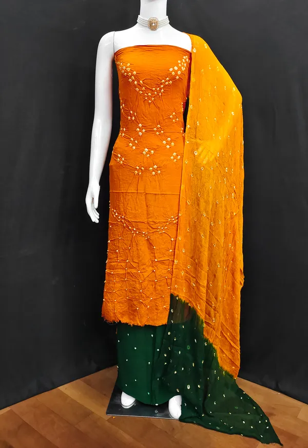 Unstitched_Suit_Dress_Material_|_Sandhya_Pure_Rayon_Hand_Bandhej_Bandhani_|_Premium_Unstitched_Suit_Material_For_Her_|_4.50_Meter_Top_&_Bottom_With_2_Meter_Dupatta