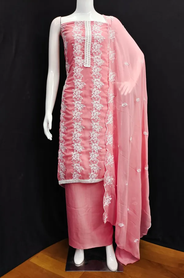 Unstitched_Georgette_Embroidery_Work_Dress_Material_For_Her_With_4.10_Meter_Top_And_Bottom_With_1.50_Meter_Inner_And_2.10_Meter_Dupatta