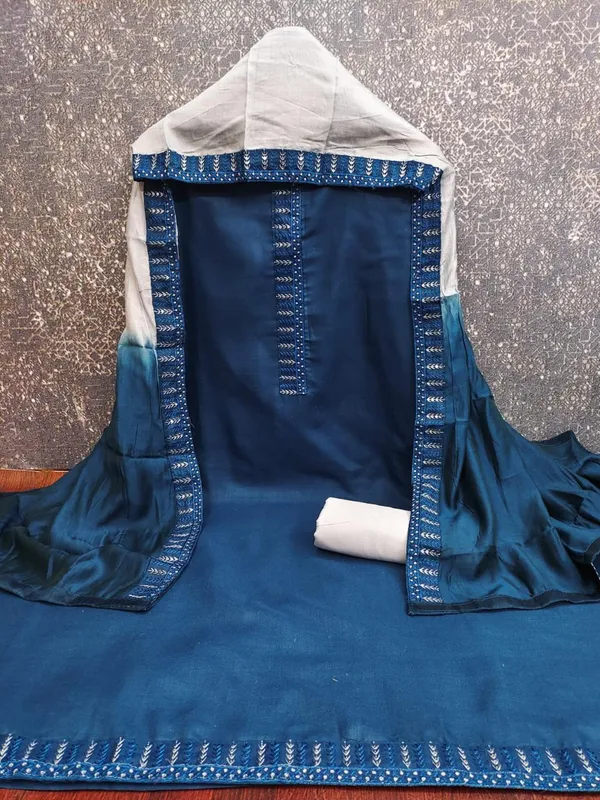 Exclusive_Dress_Material_Suit_For_Women_Slub_Cotton_Tie_Work