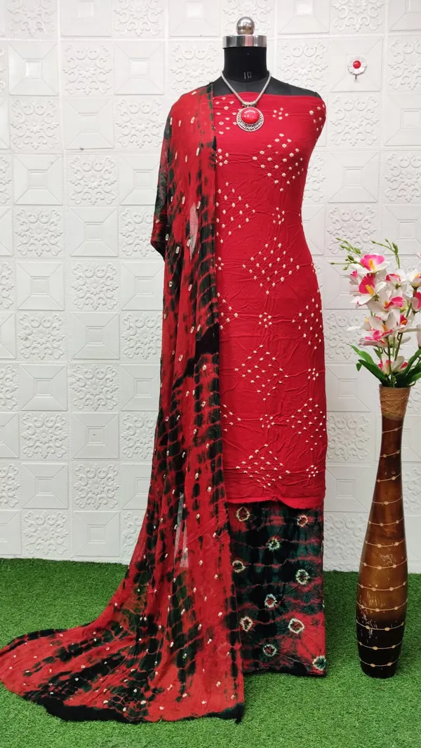 Unstitched_Pure_Rayon_Suit_Dress_Material_|_Sanvi_Hand_Bandhej_Bandhani_|_Premium_Unstitched_Suit_Material_For_Her_|_4.50_Meter_Top_&_Bottom_With_2_Meter_Dupatta