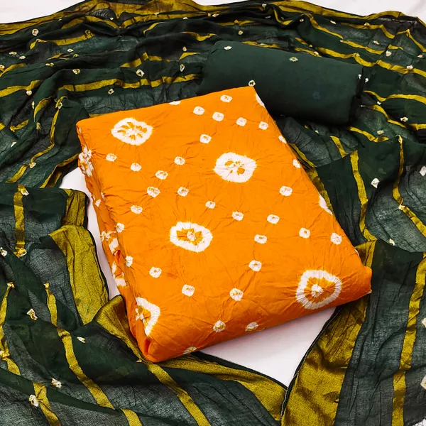 Unstitched_Suit_Dress_Material_|_Sarita_Pure_Cotton_Hand_Bandhej_Bandhani_|_Premium_Unstitched_Suit_Material_For_Her_|_4.50_Meter_Top_&_Bottom_With_2_Meter_Dupatta