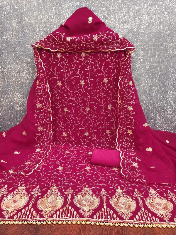 Unstitched_Zamato_Zari_Work_And_Jhalar_Lace_Dress_Material_For_Her_With_4.10_Meter_Top_And_Bottom_With_1.50_Meter_Inner_And_2.10_Meter_Dupatta