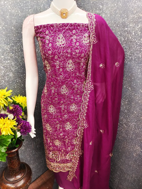Unstitched_Vichitra_Silk_Embroidery_Work_Dress_Material_For_Her_With_4.10_Meter_Top_And_Bottom_With_1.50_Meter_Inner_And_2.10_Meter_Dupatta